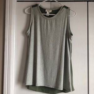 Olive green tank top